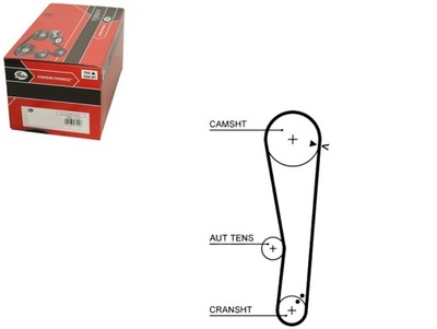 Gates ремень распределительного вала hyundai accent ii getz lantra фото №1
