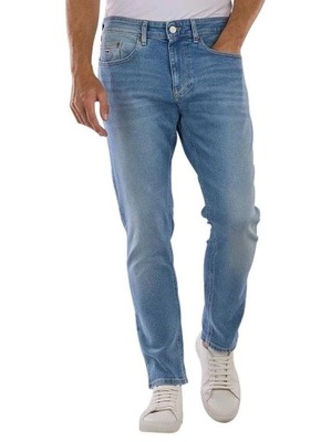 Tommy Jeans spodnie DM0DM18140 1AB niebieski 31/30