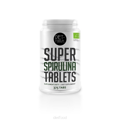DIET-FOOD Spirulina 375 tabletek (150g) - BIO