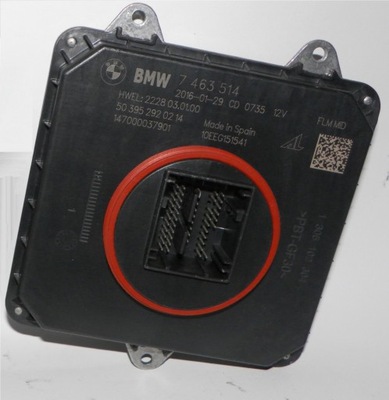 Модуль преобразователь led bmw 7 g11 g12 7463514 s524a 63117463514 оригинальный номер фото №1