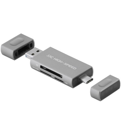 Czytnik kart pamięci JJC USB / USB-C SD NM microSD