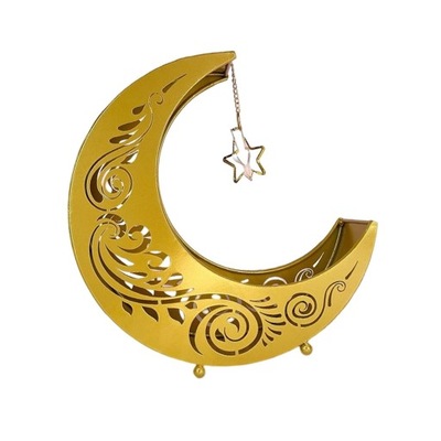 Taca obiadowa z gwiazdą Eid Moon, styl serwowania Iron Moon Eid Mubarak A