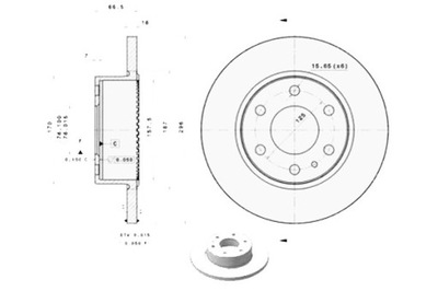 BREMBO DISCOS DE FRENADO 2SZT. IVECO DAILY CITYS DA  