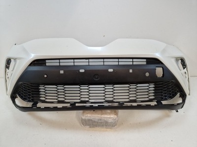 Toyota chr бампер передній перед решітка 52119 f4010 фото №1