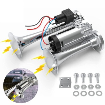 Клаксон tir сигнал сигнал компрессор 12v głoś фото №1