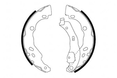 ZAPATAS DE TAMBOR DE FRENADO RENAULT CLIO II NK  