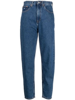 Tommy Jeans niebieskie jeansy mom defekt W30 L28