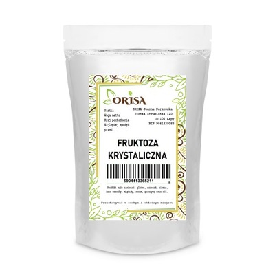 Fruktoza Krystaliczna 500g - Cukier Owocowy jakość orisa naturalny