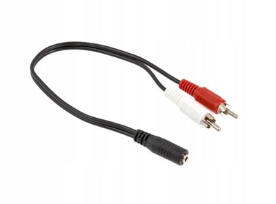 ADAPTER KABEL Jack 3,5 na 2 RCA przejściówka