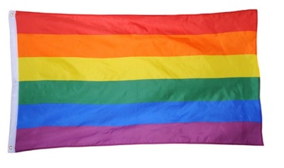 FLAGA LGBT Tęcza duża 150x90 cm