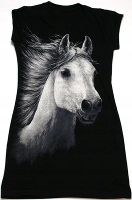 KOŃ - I LOVE HORSES - tunika/sukienka ORYGINAŁ rozm. XL