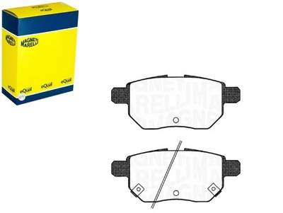 Тормозные колодки тормозные задние subaru trezia 03 11- magneti marelli фото №1