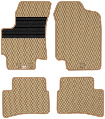 KIA RIO II RESTYLING 2009-2011 ALFOMBRILLAS GOMA PARA COCHE EVA  