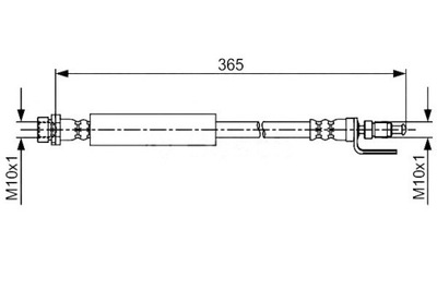 Bosch шланг гальмівний ford tourneo custom 2.2 td фото №1