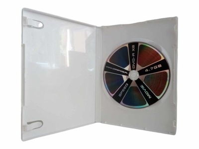 Pudełka na płyty DVD x 1 14mm standard BIAŁE 20szt