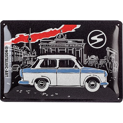 PLAKAT BLASZANY 20X30CM TRABANT ПОДАРОК RETRO