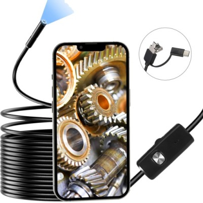 KAMERA INSPEKCYJNA ENDOSKOP 5M LED USB-C 3W1 DO TELEFONU ANDROID PC HD ...
