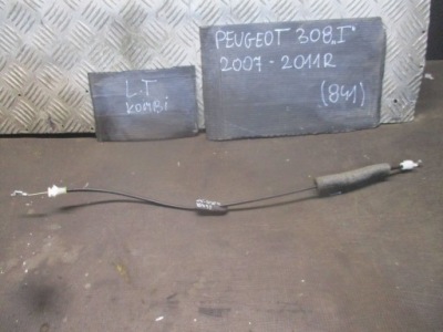 Трос замка лівий задня peugeot 308 i 07-11r kombi фото №1