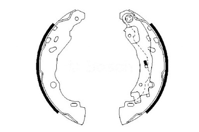 Bosch тормозные колодки тормозные peugeot 1007 lancia ypsilo фото №1