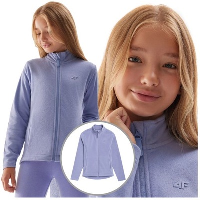 POLAR dziewczęcy 4F bluza rozpinana TFLEF110 122
