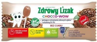 Zdrowy Lizak MNIAM-MNIAM smak kakaowy 1sztuka