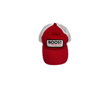 Biało czerwona czapka z daszkiem Unisex Boost