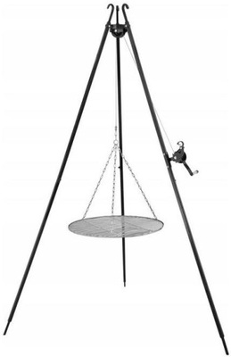 GRILL OGRODOWY. GRILL Z RUSZTEM I KORBKĄ LX