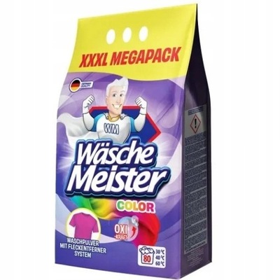 Prášok na pranie farieb Wasche Meister color 6 kg 80 praní