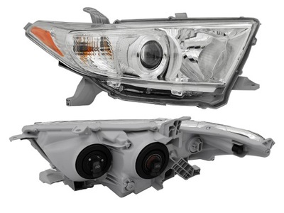 Toyota highlander 2010-2013 фара лампа права 811100e110 фото №1