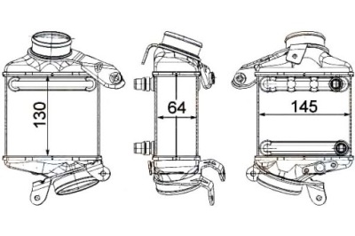 Hella интеркулер bmw 5 550 1 xdrive f10. f18 фото №1