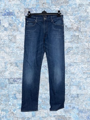 Armani Jeans Indigo roz. W33 męskie niebieskie jeansy straight