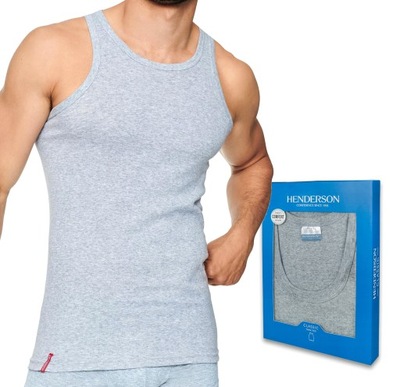 PODKOSZULEK męski bawełniany HENDERSON koszulka na ramiączkach - 3XL