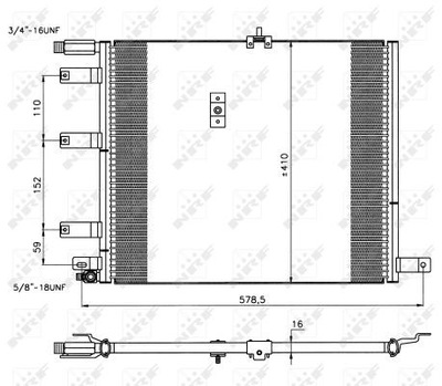 RADUADOR DE ACONDICIONADOR NRF NRF 35212  