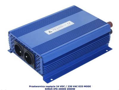 Przetwornica napięcia 24 VDC / 230 VAC ECO MODE SINUS IPS-2000S 2000W