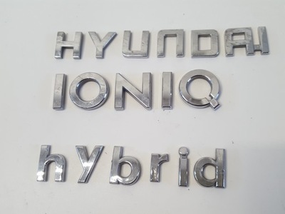 HYUNDAI IONIQ HÍBRIDO EMBLEMA INSCRIPCIÓN DE TAPA PARTE TRASERA 17R  