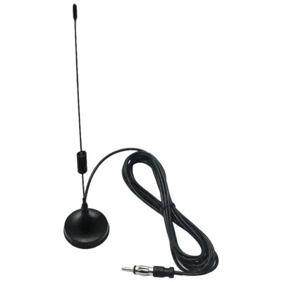 DE AUTOMÓVIL NEGRO UNIVERSAL ANTENA EMISORA DE RADIO CON MAGNESOWA SOPORTE 3M  