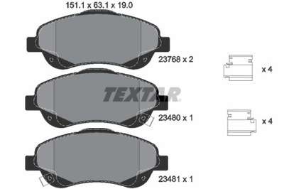 КОЛОДКИ ТОРМОЗНЫЕ - КОМПЛЕКТ Q+ 2376802