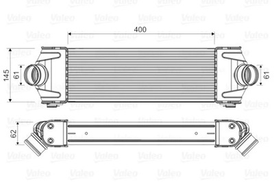 VALEO 818550 RADUADOR AIRE DE CARGA  