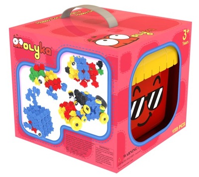 Kreatywny zestaw klocków w pudełku Molyka RED Box 159 el.