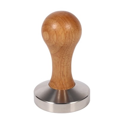 TAMPER UBIJAK DO KAWY STAL DREWNIANY UCHWYT 58MM