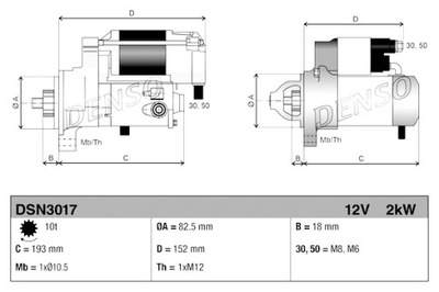 DENSO STARTERIS OPEL ASTRA G FRONTERA B OMEGA B SIGNUM SINTRA VECTRA 