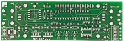 Radio FM z RDS, AVT5540 PCB uP