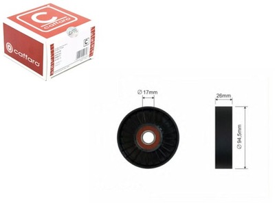 Caffaro 47-00 ролик натягувача, ремінь клиновий багатореберний фото №1