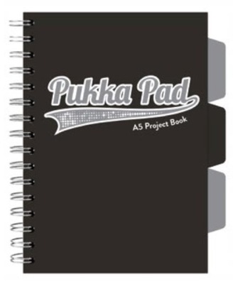 Kołozeszyt A5 100 kartek kratka 80 g Pukka Pad Project Book