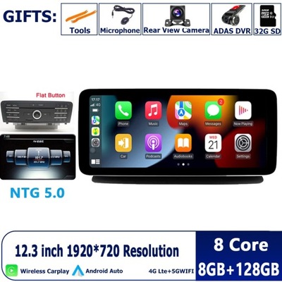 NAVEGACIÓN GPS ANDROID 13 12,3 INTEGRO PARA MERCEDES GASOLINA CLS W218 2011-2018  