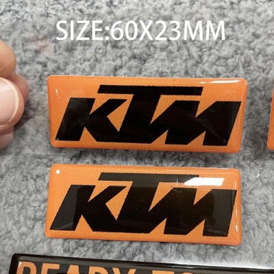 1 PAR KTM 3D LOGOTIPO PEGATINAS PEGATINAS NA MOTOCICLETA TANK PAD CASCO GODLO~23247  