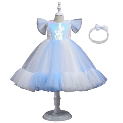 Sukienka księżniczki dla dzieci z cekinami 1A9