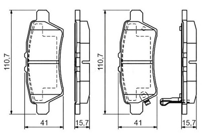 КОЛОДКИ ГАЛЬМІВНІ BOSCH 44060EA091 44060EA090 44060