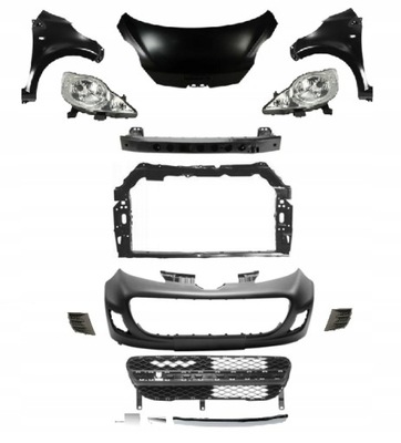 Peugeot 107 p lift 2009-2012 kompletny перед капот фото №1