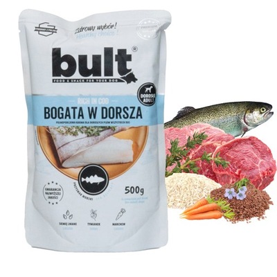 BULT Karma mokra dla psa Dorsz 500g